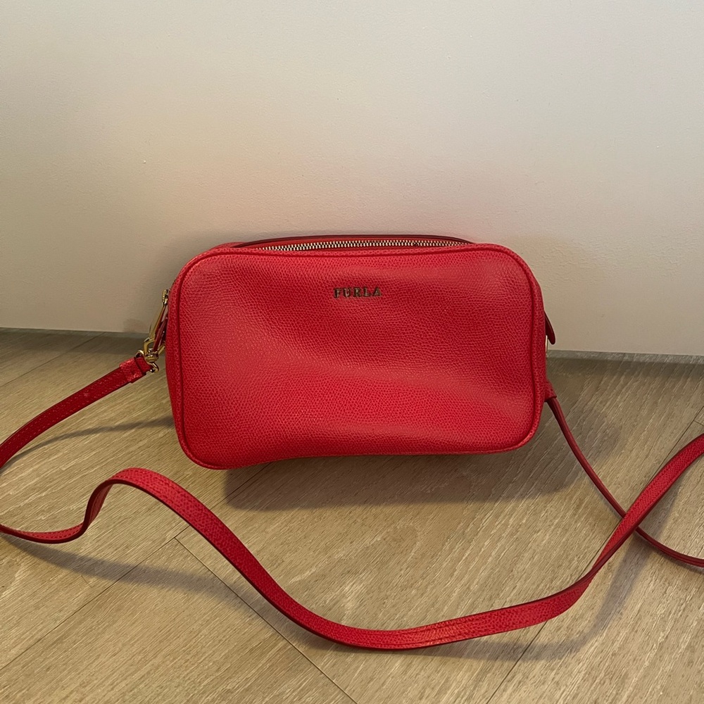 Furla Vibrant Pink Crossbody Bag